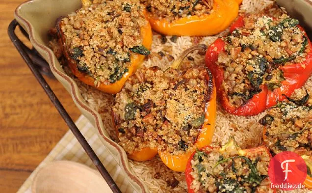 Haselnuss Quinoa Gefüllte Paprika