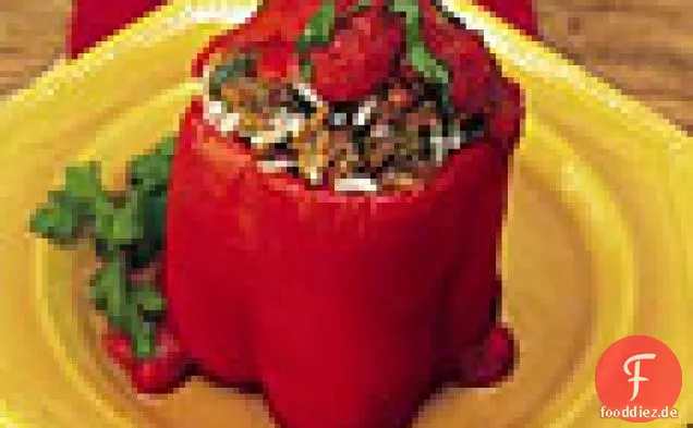 Gefüllte rote Paprika