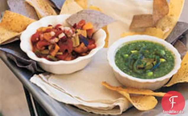 Grüner Pfeffer und Tomatillo Salsa