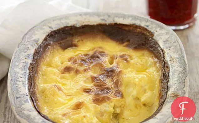 Langsam gebackener Clotted Cream Reispudding