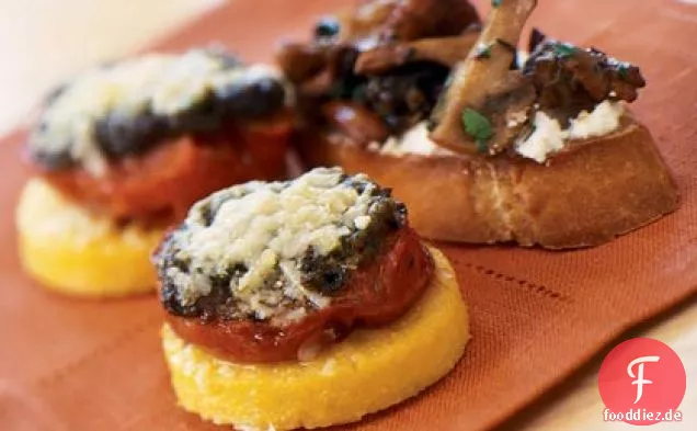 Wildpilz-Chèvre Crostini