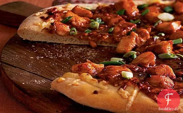 Malaysische Hühnerpizza