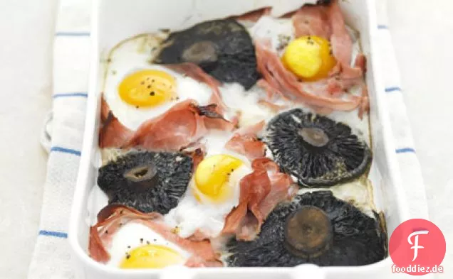 All-in-one-gebackene Champignons