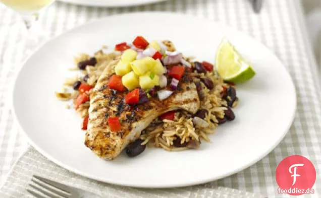 Cajun Truthahnsteaks mit Ananas Salsa