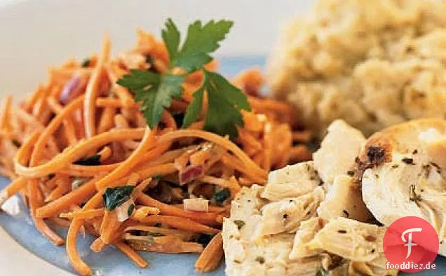 Schneller Karotten-Rosinensalat