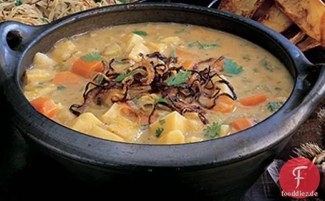 Curry-Gemüsebrühe