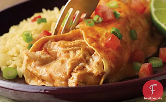 Einfache Huhn & Käse Enchiladas