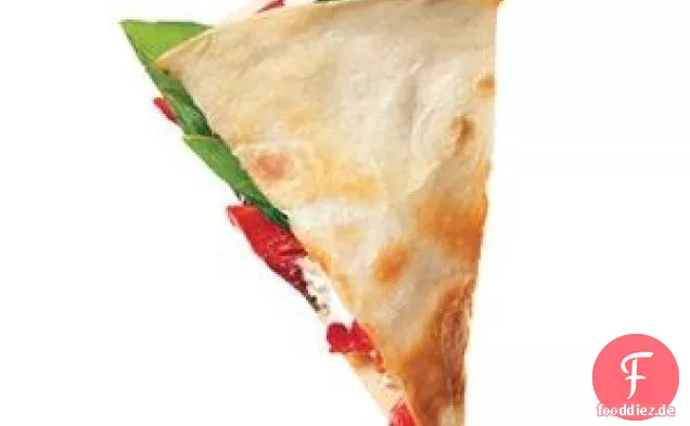 Ziegenkäse und geröstete Paprika Quesadillas