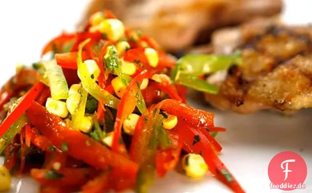 Paprika Und Mais-Krautsalat