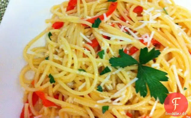 Knoblauch-Und Paprika-Pasta