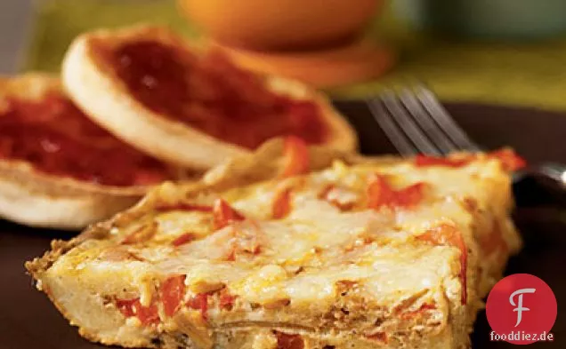 Rote Paprika Frittata