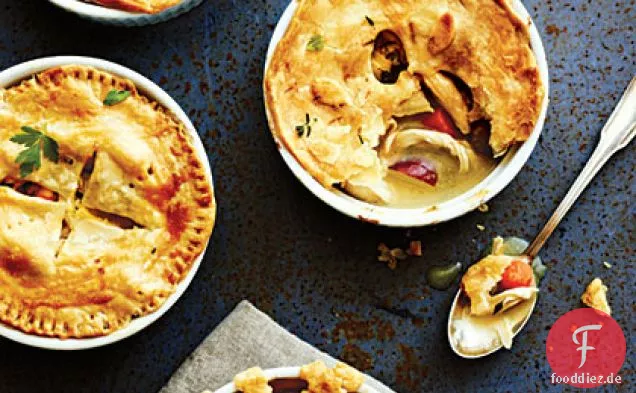Altmodische Huhn Potpie