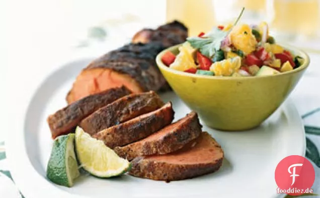 Würzige Schweinefilet mit Uniq Fruit Salsa