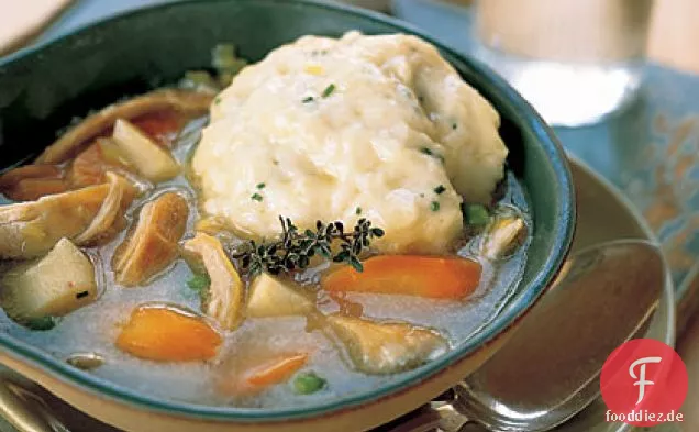 Huhn und Knödel