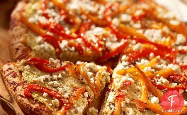 Artischocken-Paprika-Pizza