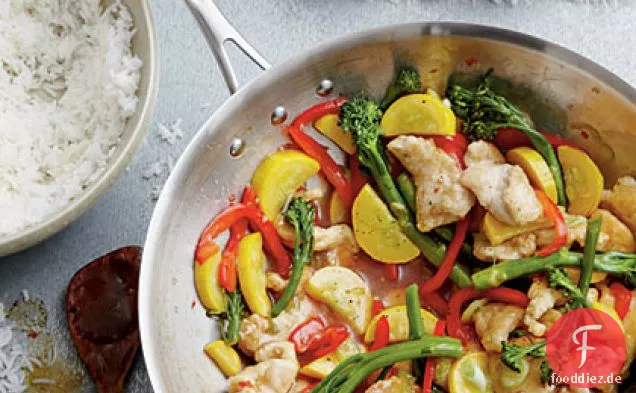 Hähnchen-und Veggie Stir-fry
