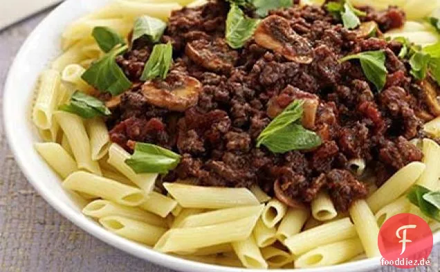 Schnelle pasta Bolognese
