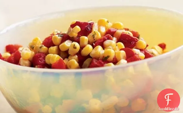 Geröstete Paprika-Mais-Salsa