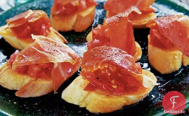 Spanisches Tomatenbrot mit Jamón Serrano