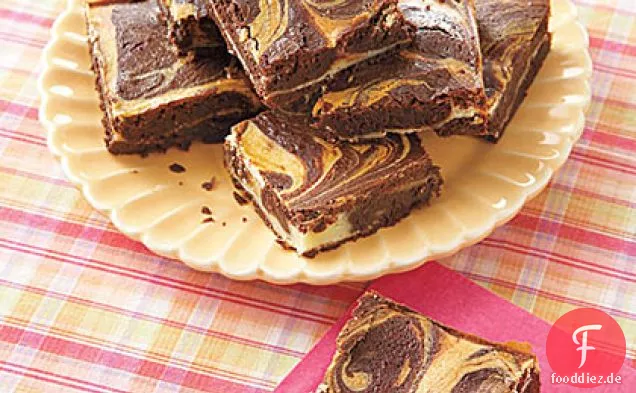 Frischkäse Swirl Brownies