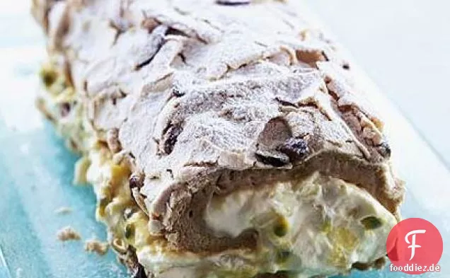 Mango & Passionsfrucht Pavlova Roulade