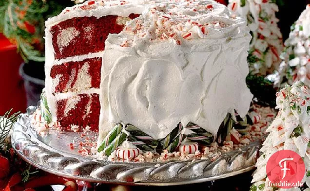 Roter Samt Pfefferminzkuchen