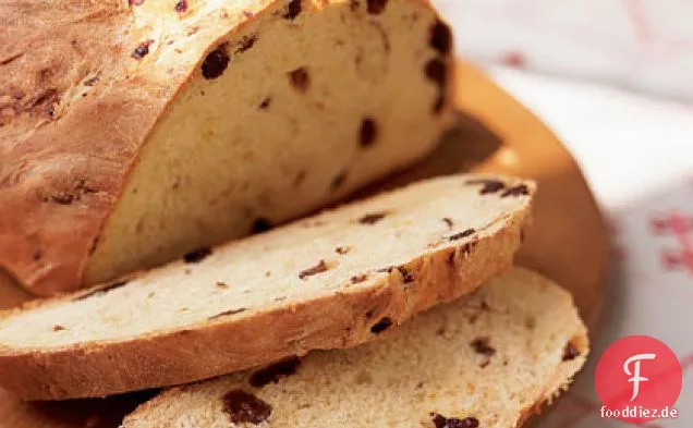Safran und Rosinen Frühstücksbrot