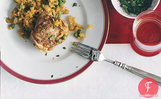 Lateinisches Huhn und Reis