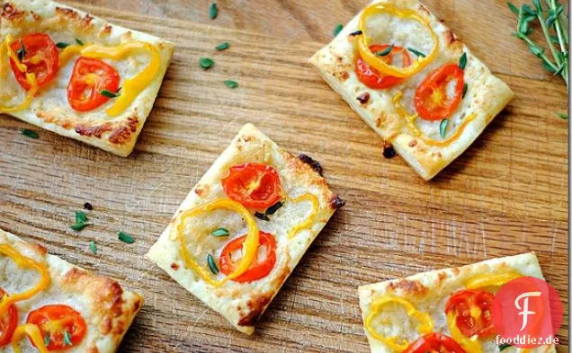 Tomaten- und Baby-Paprika-Törtchen