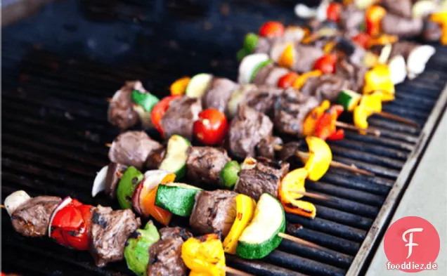 Asiatische Steak Kabobs