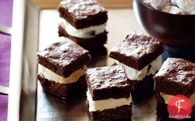 Brownie Eis Mini-wiches