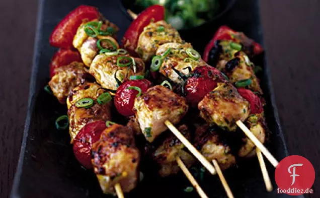 Würzige Hühnchen-Kebabs