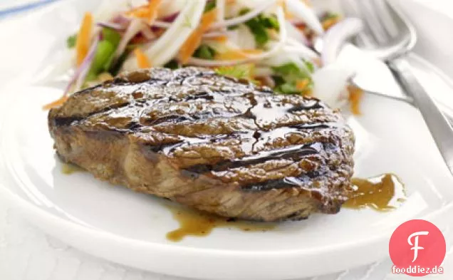 Teriyaki-steak mit Fenchel-Salat