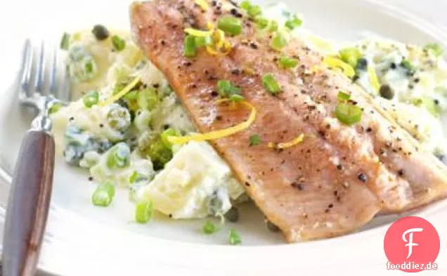 Forelle mit cremigem Kartoffelsalat