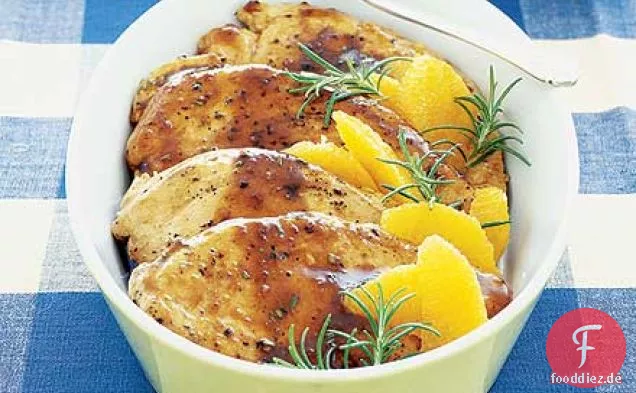 Hähnchen in Balsamico-, Orangen- und Rosmarinsauce
