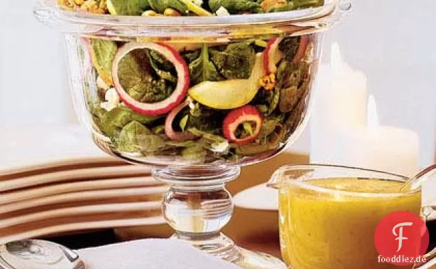 Herbstsalat mit Ahorn-Apfelwein-Vinaigrette