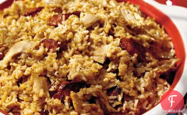Huhn-und-geräucherte Wurst Pilau