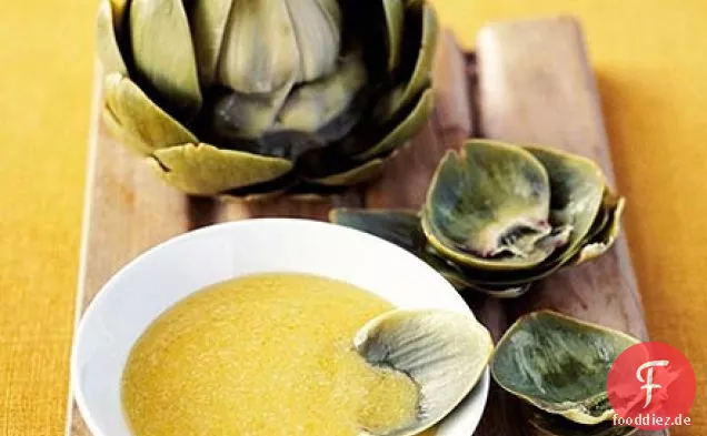 Artischocken mit Parmesan-butter-sauce