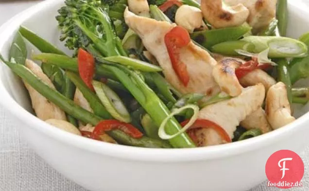 Spicy chicken & veg stir-fry