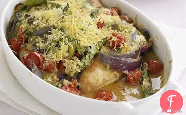 Cremige Estragon-Huhn Backen