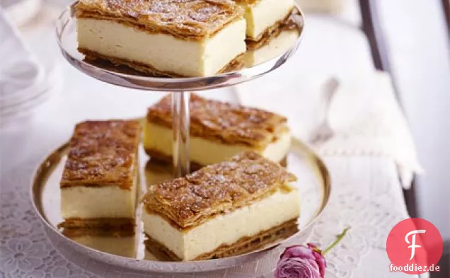 Vanille-Pudding slices