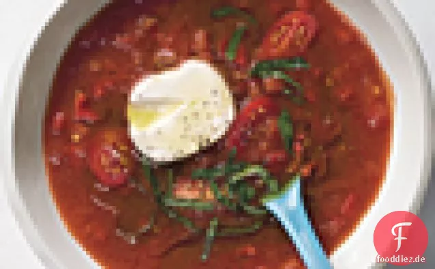 Sommer Tomaten-Paprika-Suppe