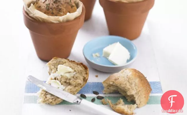 Blumentopf-Brot