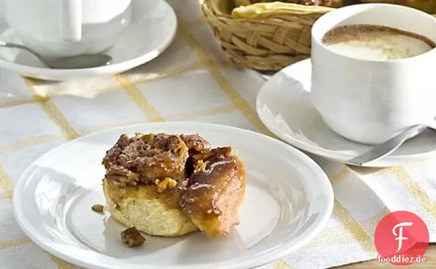 Zimt-Pekannuss-klebrige Brötchen