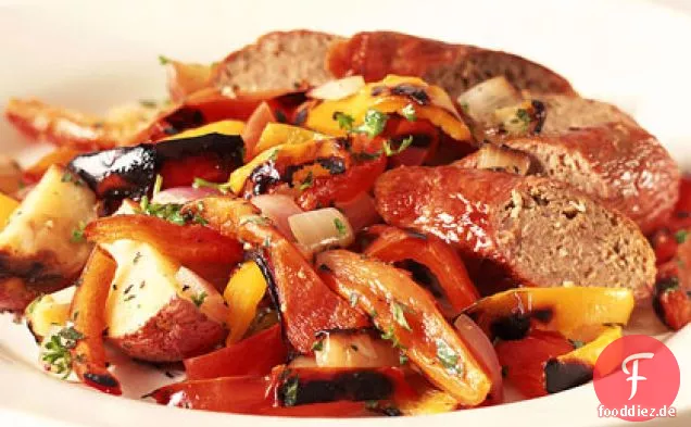 Klassischer Wurst-Pfeffer-Grill