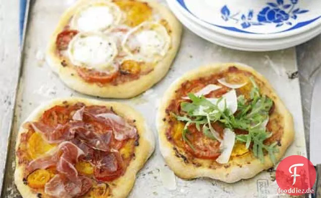 Einfache Tomaten-Pizzen