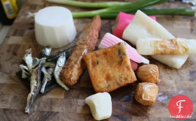 Fisch-Kuchen-Suppe (odeng Tang)