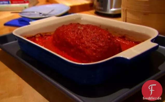 Bubby's Truthahn Hackbraten mit Paprika-Sauce