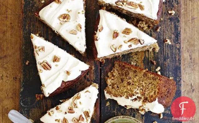 Marrow & Pecan Kuchen mit Ahornglasur
