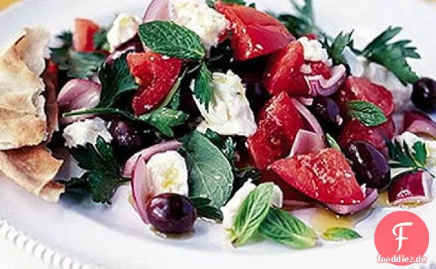 Einfacher griechischer Salat